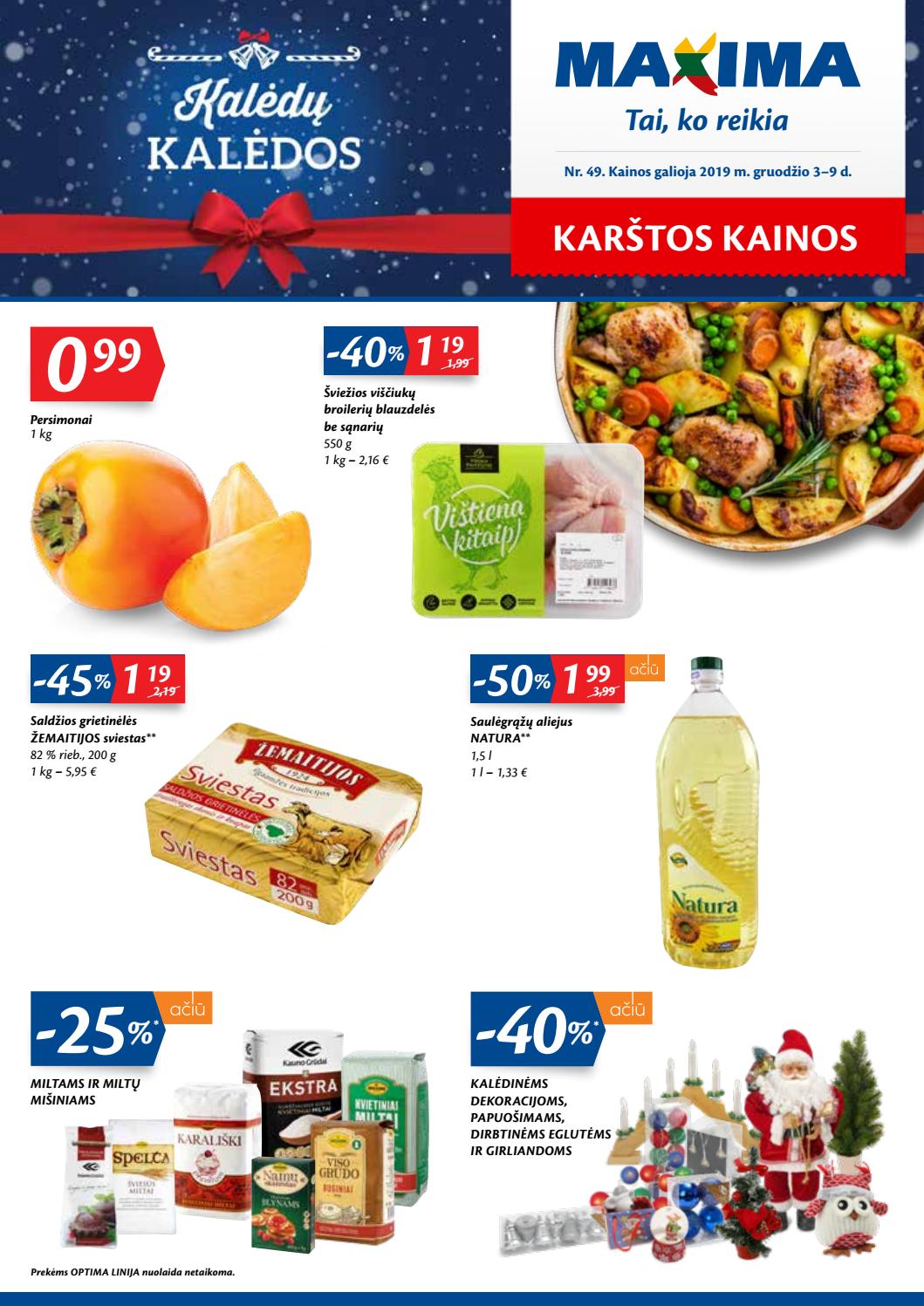 Maxima kaininis leidinys akcijos nuo 
  2019-12-03 iki 
  2019-12-09 | Leidinukas.lt puslapis 1