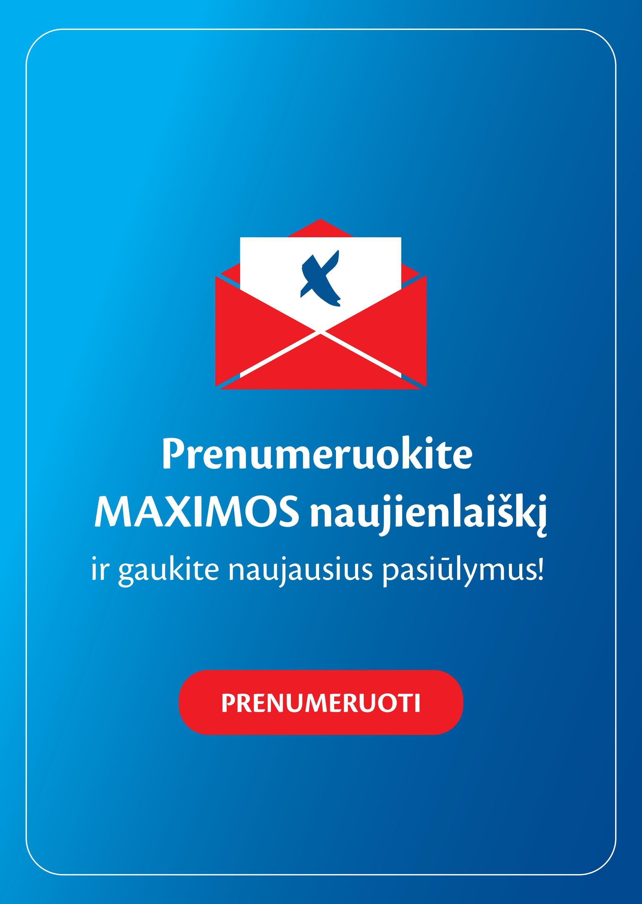 Maxima kaininis leidinys akcijos nuo 
  2022-02-15 iki 
  2022-02-21 | Leidinukas.lt puslapis 29