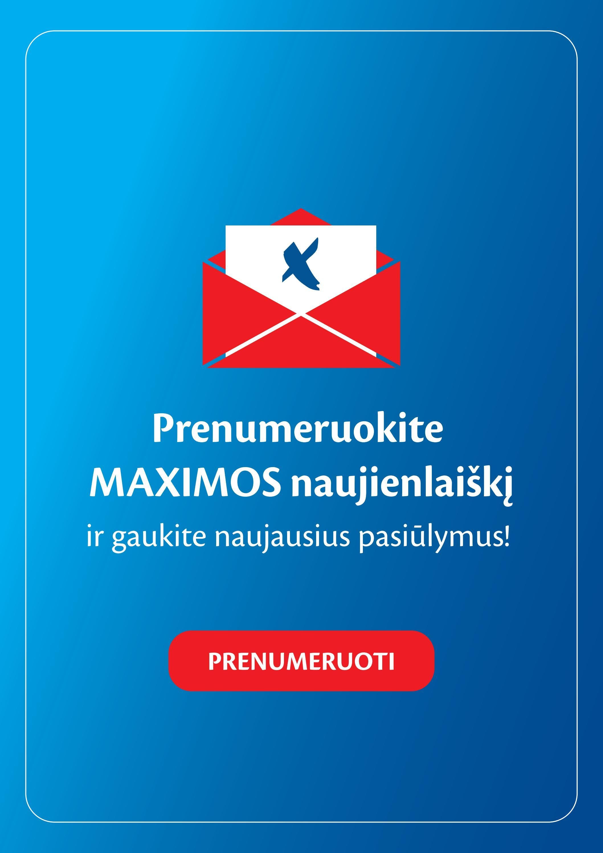 Maxima kaininis leidinys akcijos nuo 
  2022-07-12 iki 
  2022-07-18 | Leidinukas.lt puslapis 45