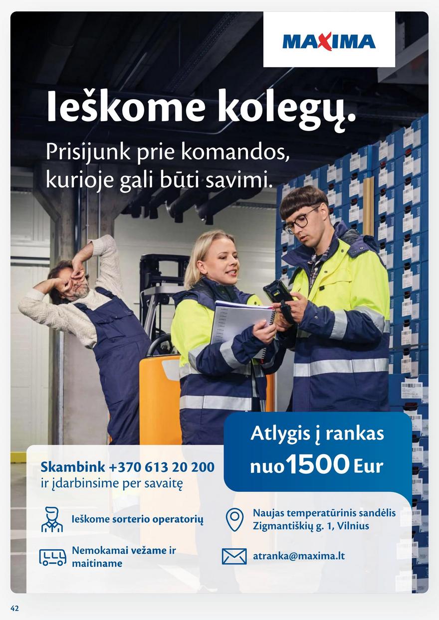 Maxima savaitinis leidinys 6 akcijos nuo 
  2025-02-04 iki 
  2025-02-10 | Leidinukas.lt puslapis 42