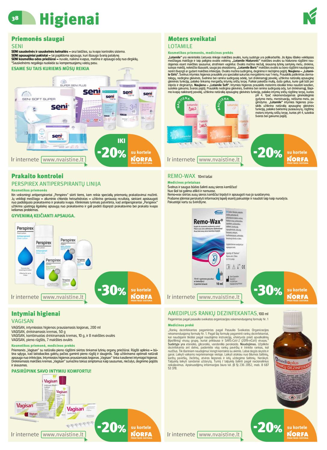 Norfos vaistinė leidinys akcijos nuo 
  2020-06-01 iki 
  2020-06-30 | Leidinukas.lt puslapis 38