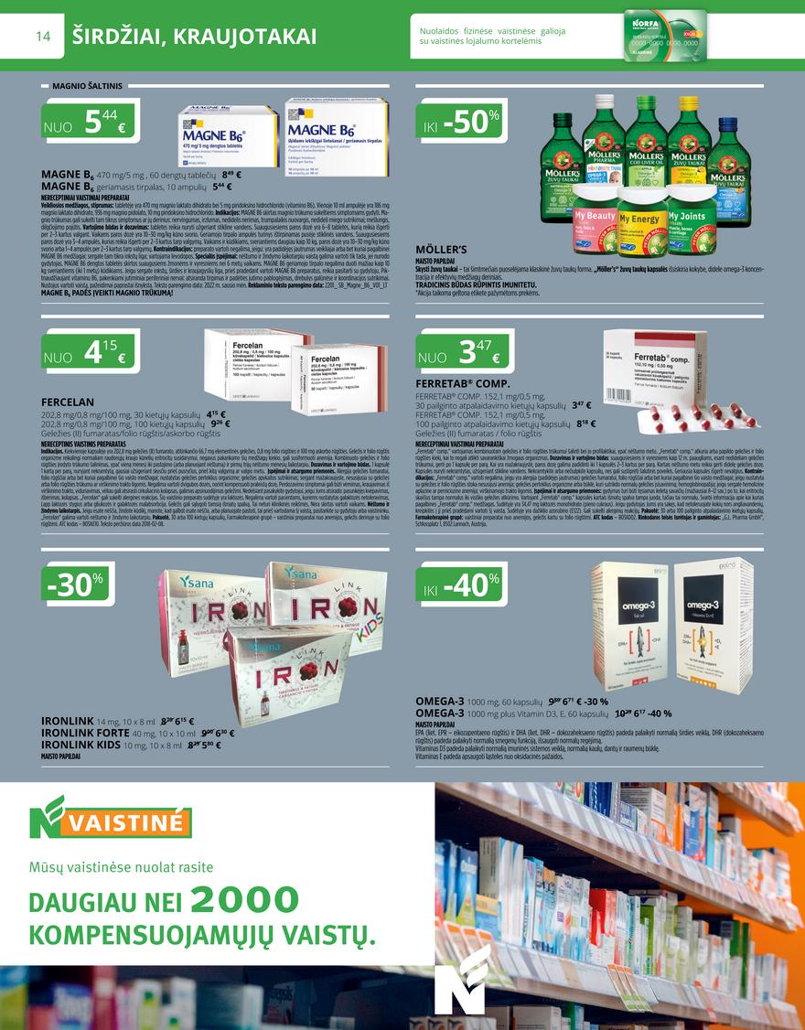 Norfos vaistinės leidinys akcijos nuo 
  2022-09-01 iki 
  2022-09-30 | Leidinukas.lt puslapis 14