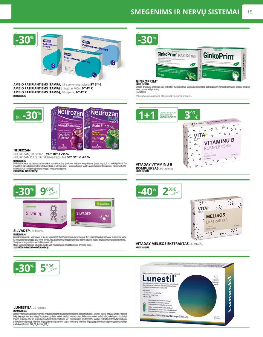 Norfos vaistinės leidinys akcijos nuo 
  2023-03-01 iki 
  2023-03-31 | Leidinukas.lt puslapis 15