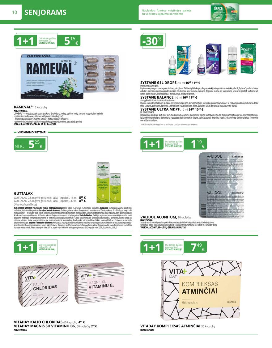 Norfos vaistinės leidinys akcijos nuo 
  2023-03-01 iki 
  2023-03-31 | Leidinukas.lt puslapis 10