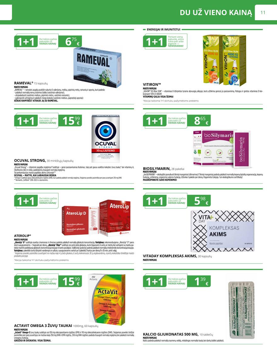 Norfos vaistinės leidinys akcijos nuo 
  2023-11-01 iki 
  2023-11-30 | Leidinukas.lt puslapis 11