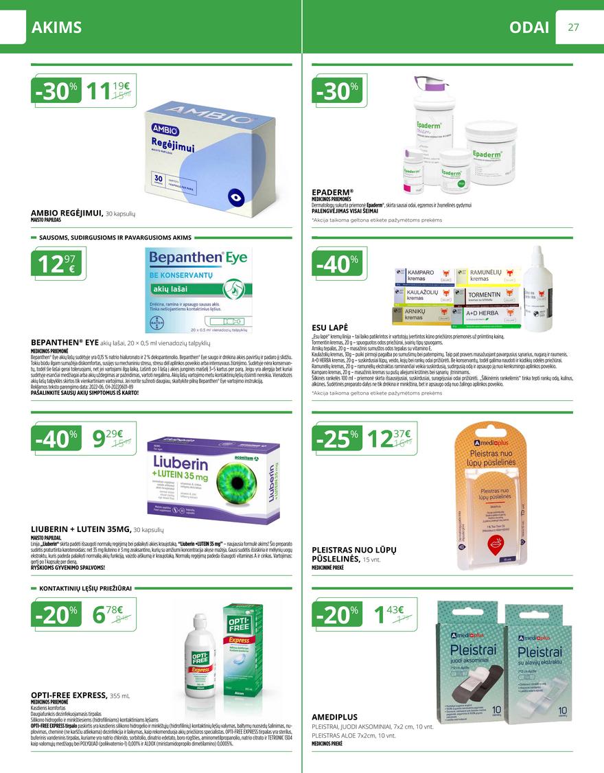 Norfos vaistinės leidinys akcijos nuo 
  2023-11-01 iki 
  2023-11-30 | Leidinukas.lt puslapis 27
