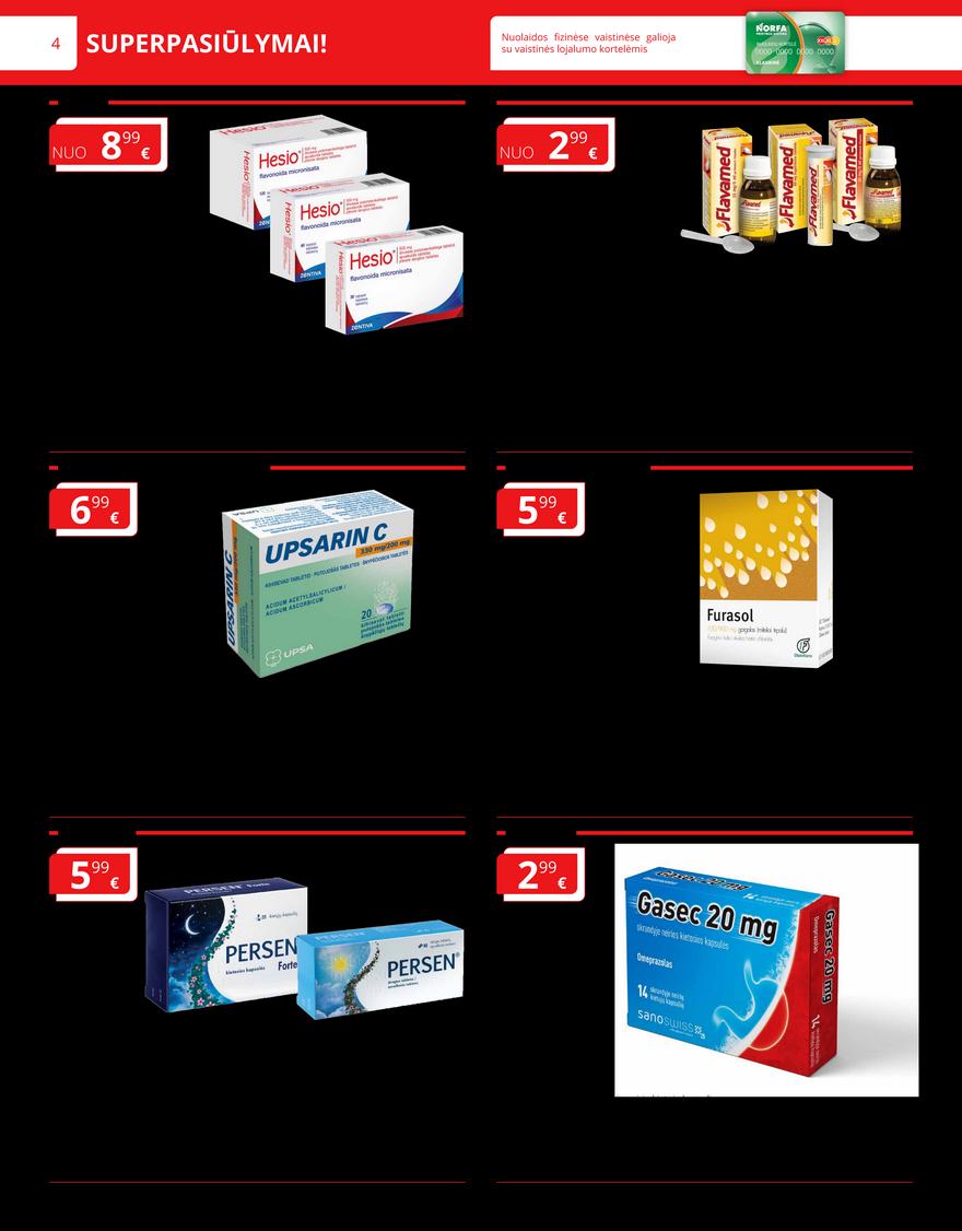 Norfos vaistinės leidinys akcijos nuo 
  2024-01-01 iki 
  2024-01-31 | Leidinukas.lt puslapis 4