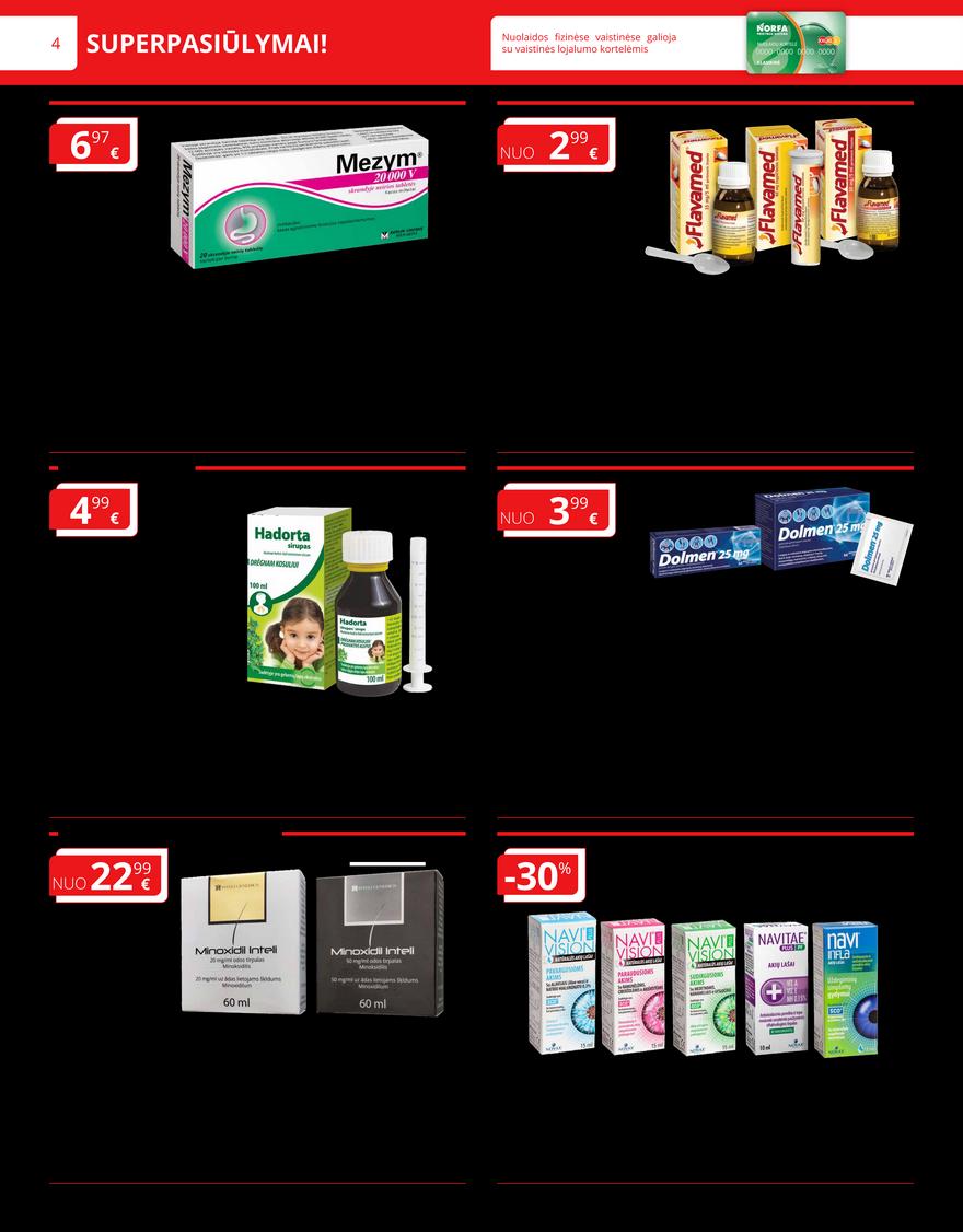 Norfos vaistinės leidinys akcijos nuo 
  2024-03-01 iki 
  2024-03-31 | Leidinukas.lt puslapis 4