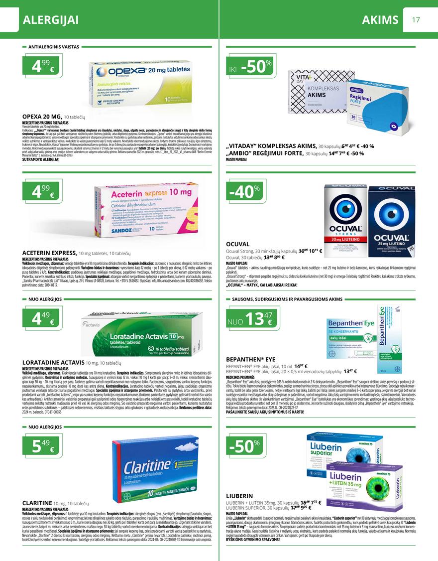 Norfos vaistinės leidinys akcijos nuo 
  2024-07-01 iki 
  2024-07-31 | Leidinukas.lt puslapis 17