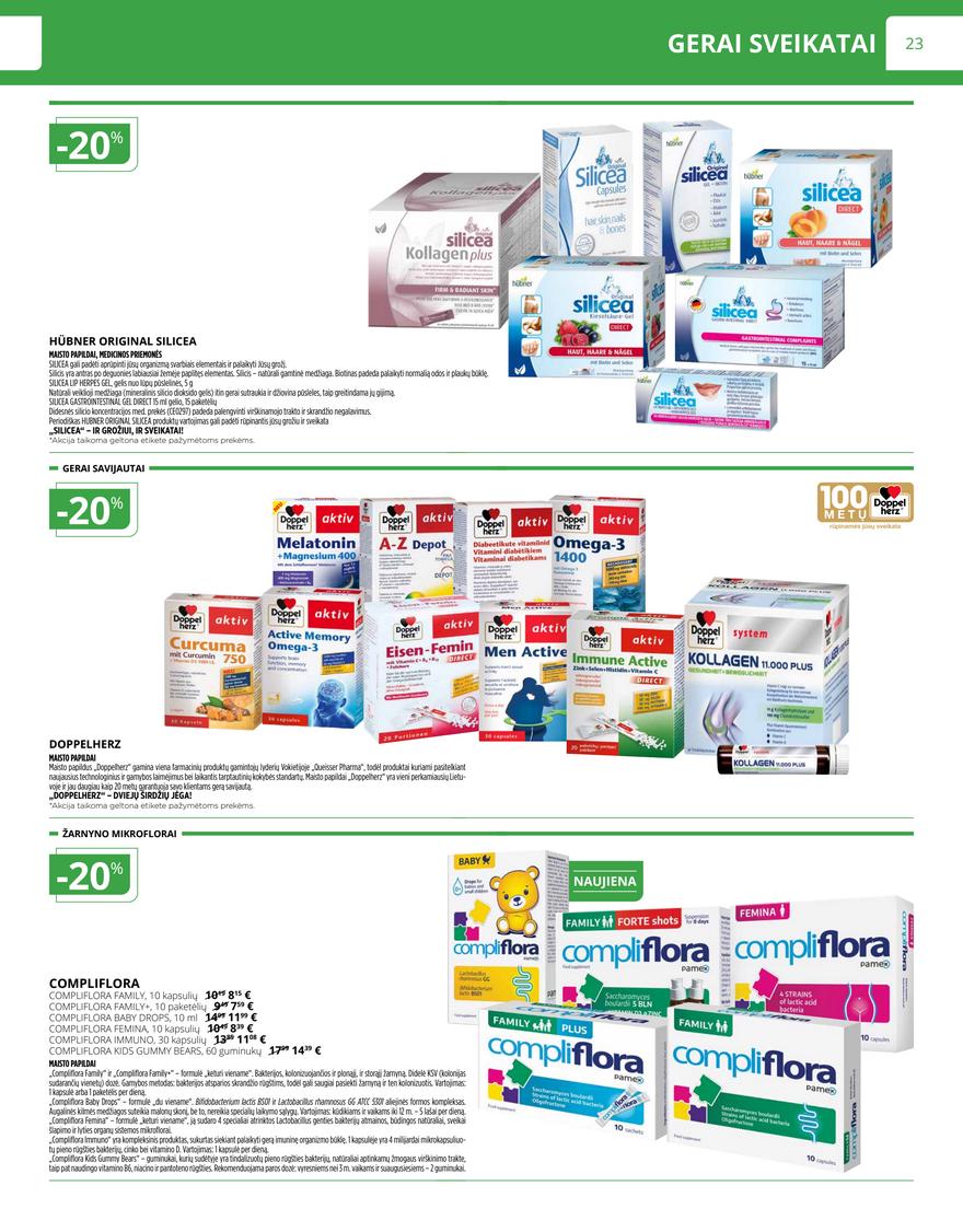 Norfos vaistinės leidinys akcijos nuo 
  2024-09-01 iki 
  2024-09-30 | Leidinukas.lt puslapis 23