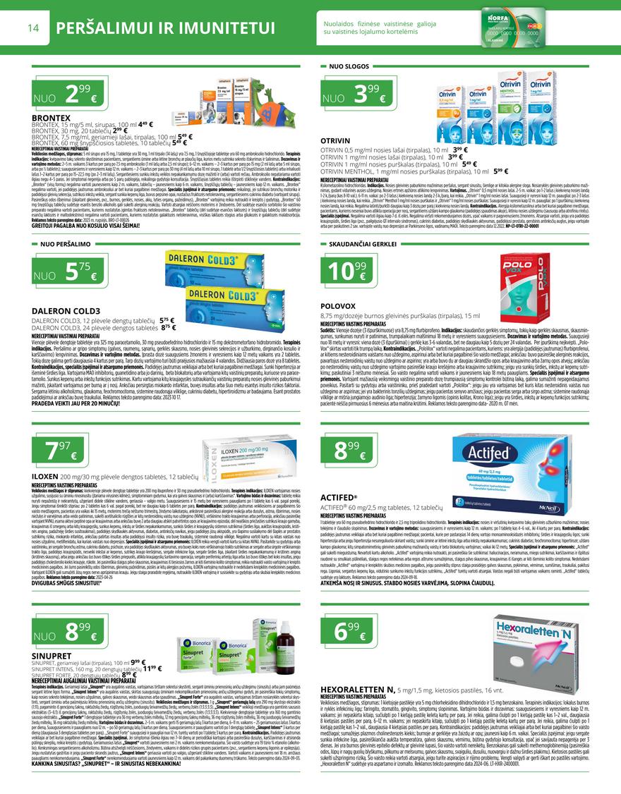 Norfos vaistinės leidinys akcijos nuo 
  2024-10-01 iki 
  2024-10-31 | Leidinukas.lt puslapis 14