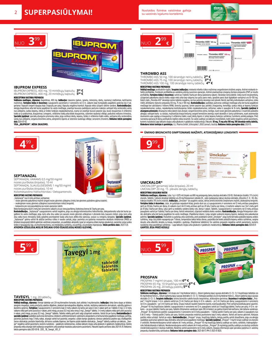 Norfos vaistinės leidinys akcijos nuo 
  2024-11-02 iki 
  2024-11-30 | Leidinukas.lt puslapis 2