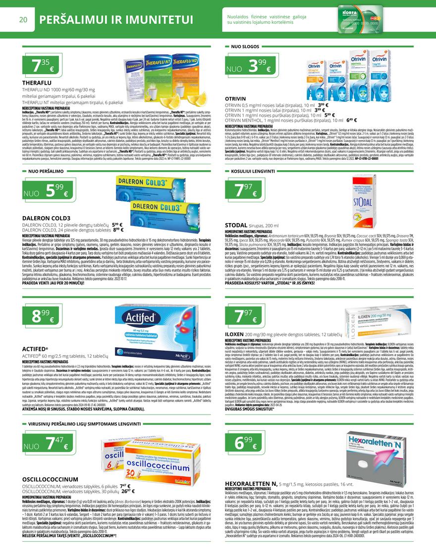 Norfos vaistinės leidinys akcijos nuo 
  2024-12-01 iki 
  2024-12-31 | Leidinukas.lt puslapis 20