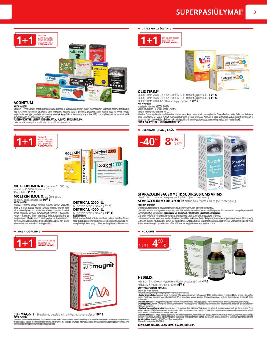 Norfos vaistinės leidinys akcijos nuo 
  2024-12-01 iki 
  2024-12-31 | Leidinukas.lt puslapis 3