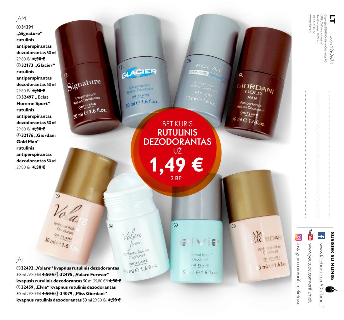 Oriflame katalogas akcijos nuo 
  2019-06-01 iki 
  2019-06-30 | Leidinukas.lt puslapis 69