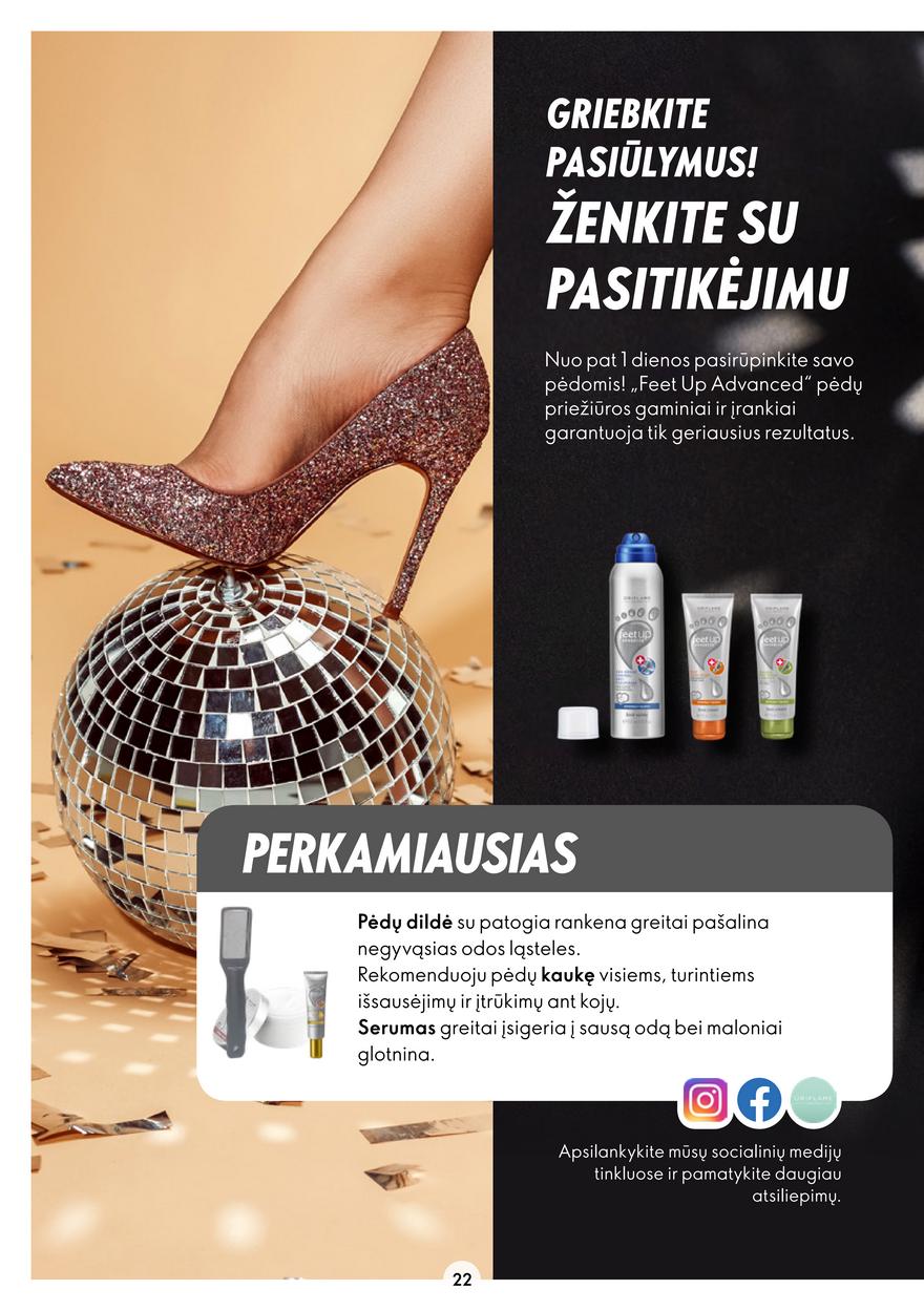 Oriflame katalogas akcijos nuo 
  2022-12-21 iki 
  2023-01-10 | Leidinukas.lt puslapis 22