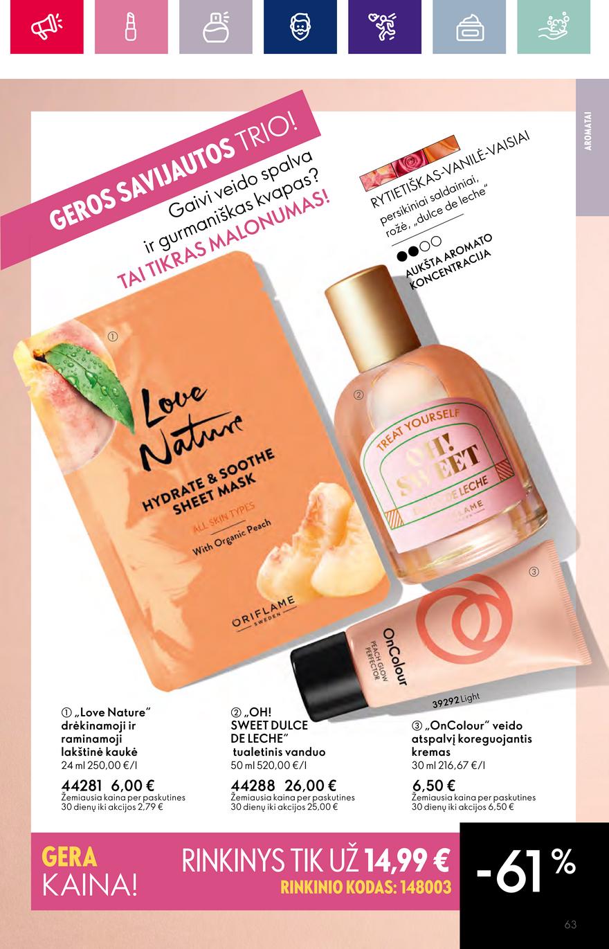 Oriflame katalogas akcijos nuo 
  2023-10-04 iki 
  2023-11-01 | Leidinukas.lt puslapis 63