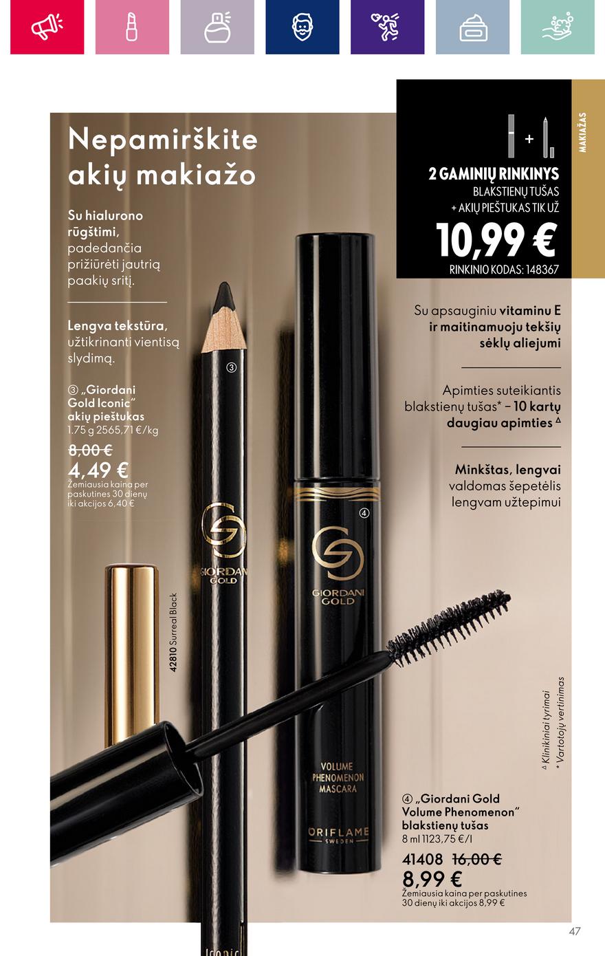 Oriflame katalogas akcijos nuo 
  2023-11-08 iki 
  2023-11-28 | Leidinukas.lt puslapis 47