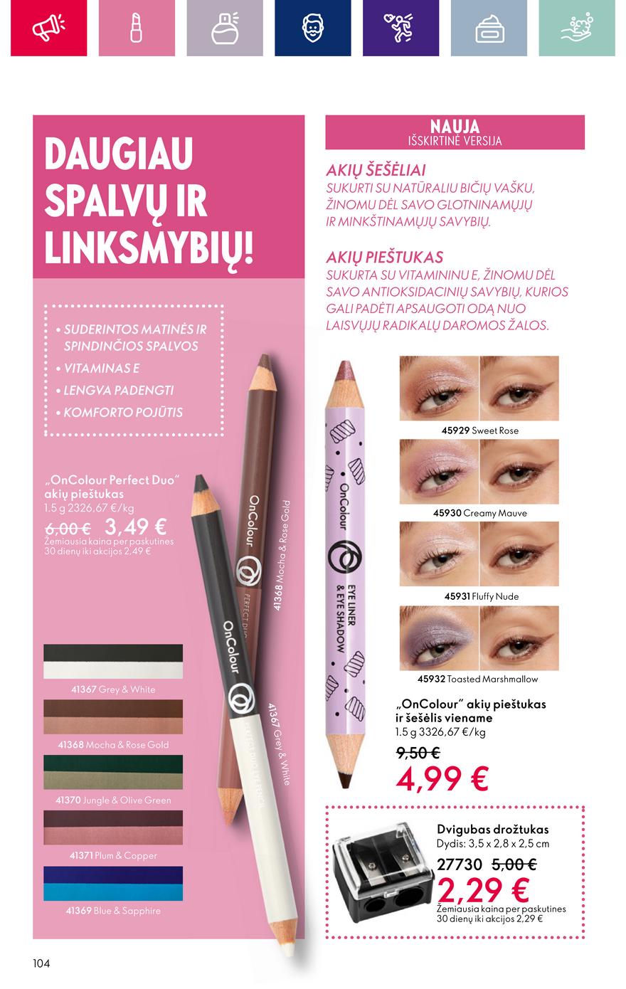 Oriflame katalogas akcijos nuo 
  2024-02-15 iki 
  2024-03-06 | Leidinukas.lt puslapis 104