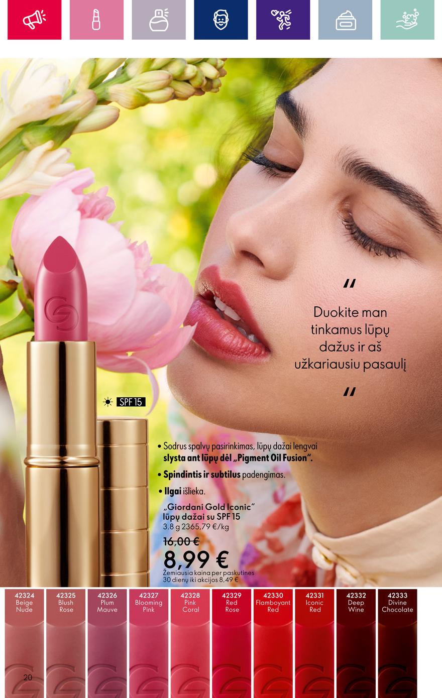 Oriflame katalogas akcijos nuo 
  2024-02-15 iki 
  2024-03-06 | Leidinukas.lt puslapis 20