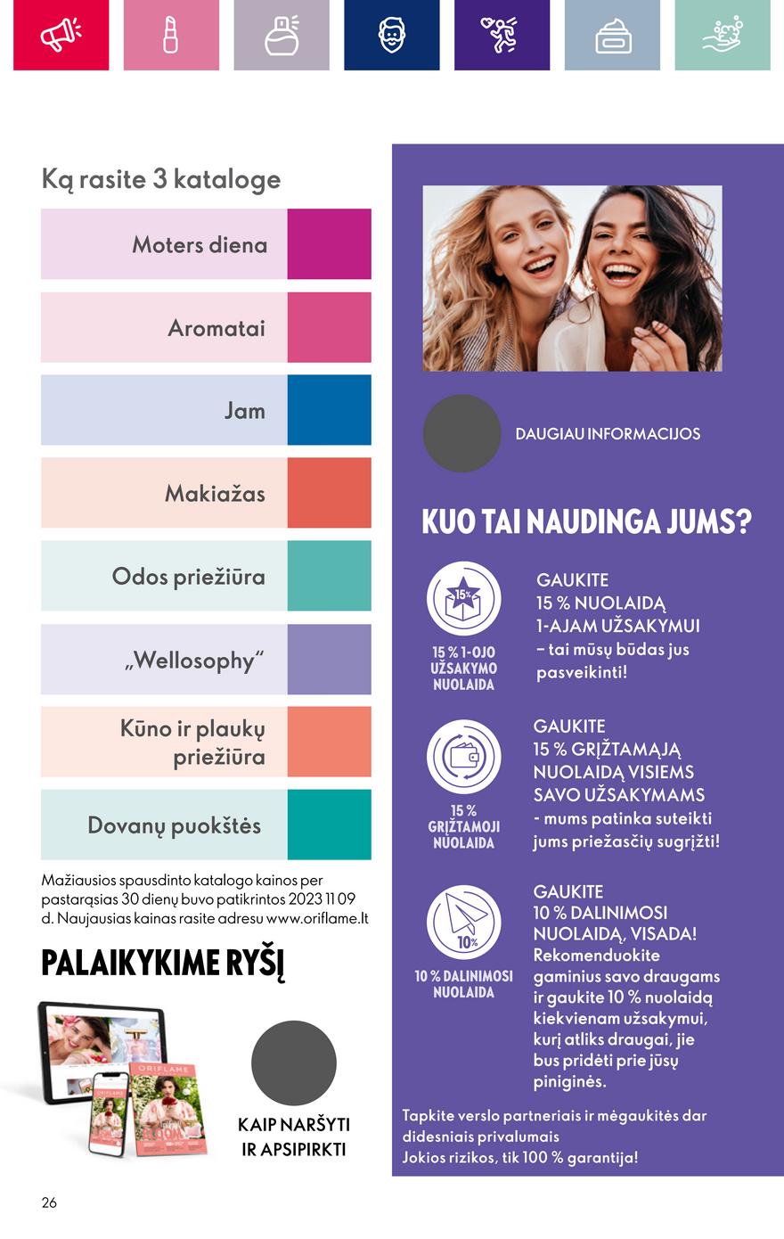 Oriflame katalogas akcijos nuo 
  2024-02-15 iki 
  2024-03-06 | Leidinukas.lt puslapis 26