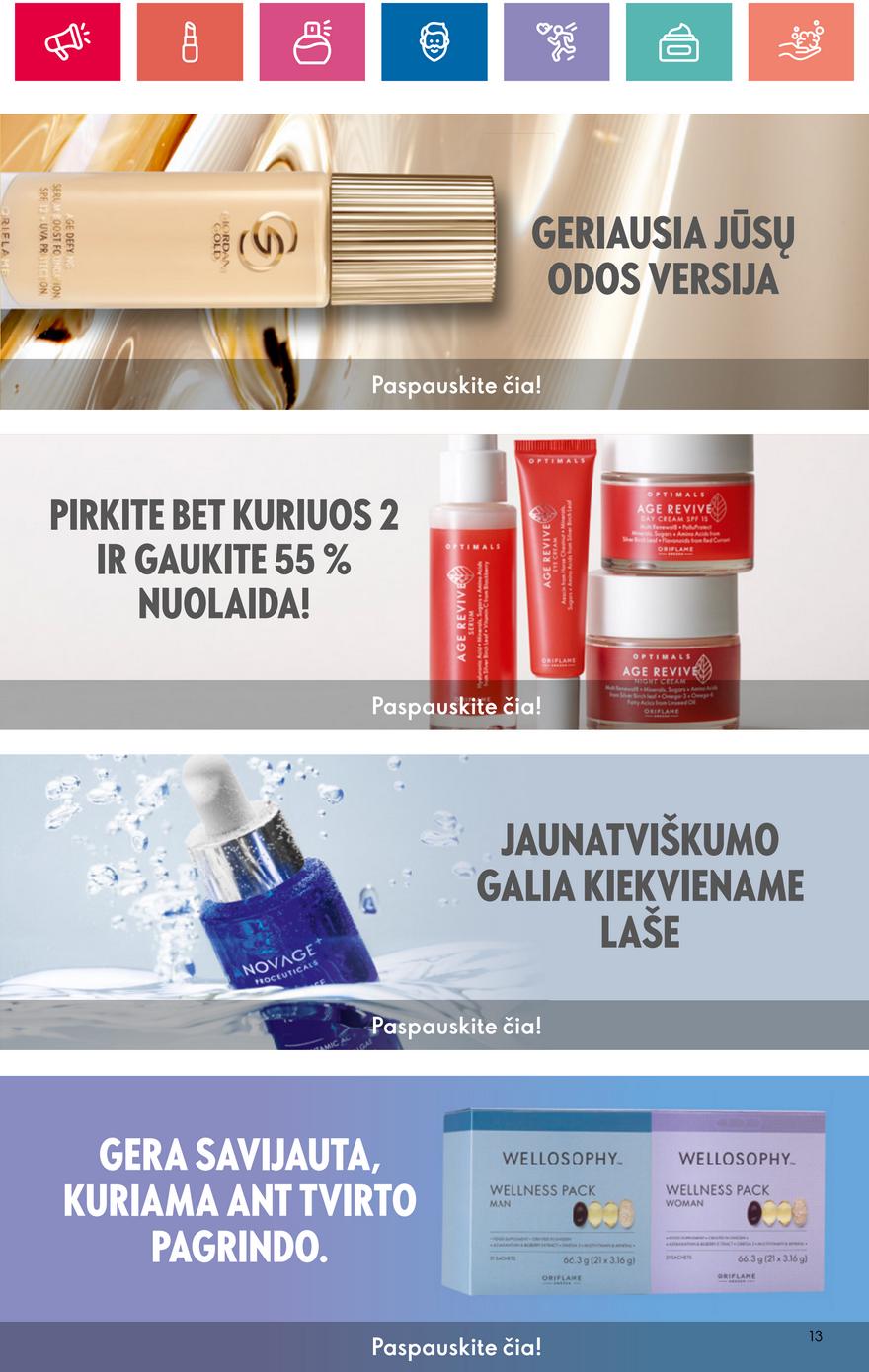 Oriflame katalogas akcijos nuo 
  2024-05-30 iki 
  2024-06-19 | Leidinukas.lt puslapis 13