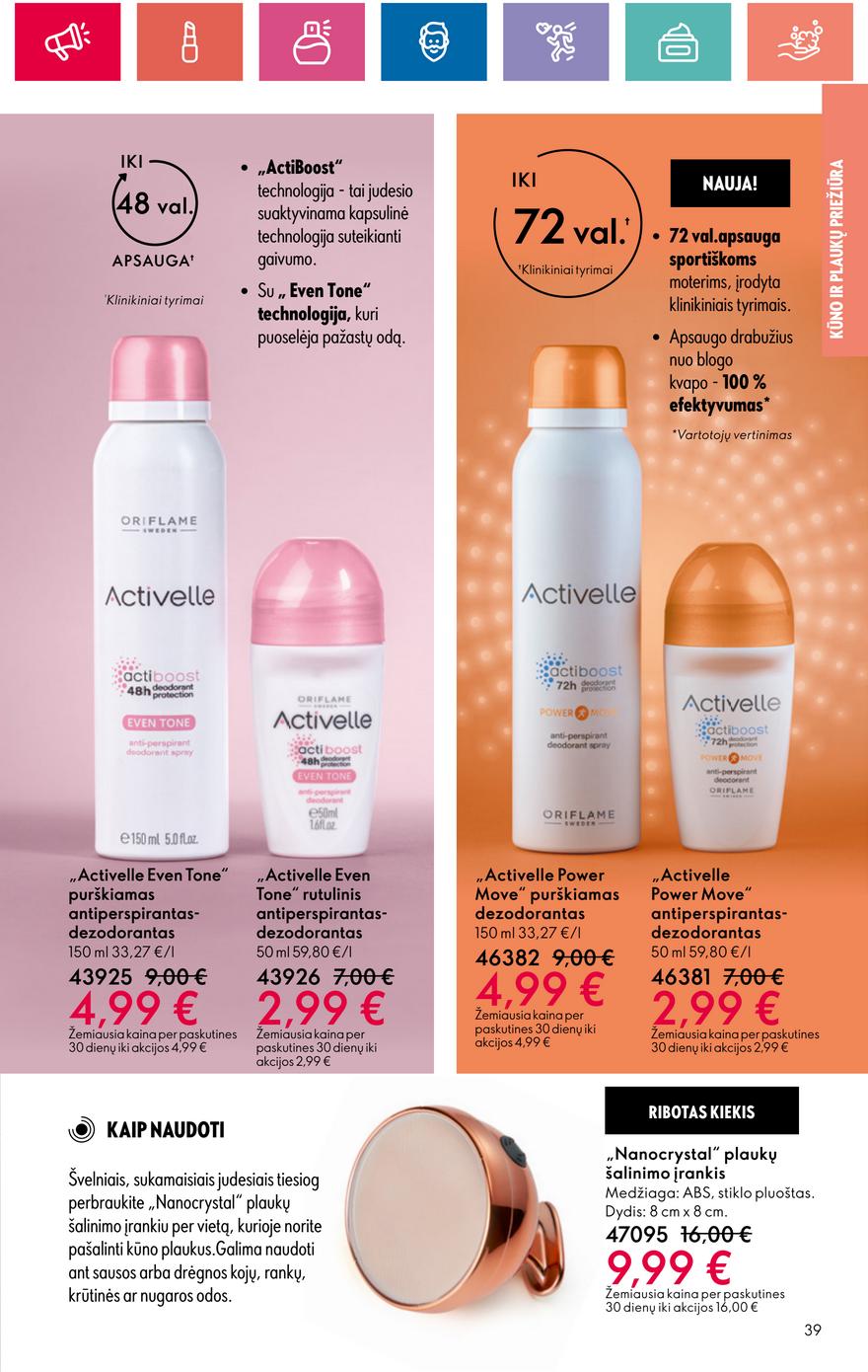 Oriflame katalogas akcijos nuo 
  2024-05-30 iki 
  2024-06-19 | Leidinukas.lt puslapis 39