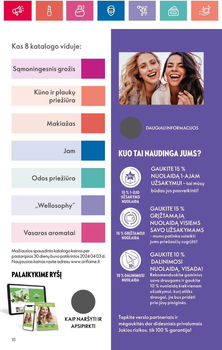 Oriflame katalogas akcijos nuo 
  2024-05-30 iki 
  2024-06-19 | Leidinukas.lt puslapis 10