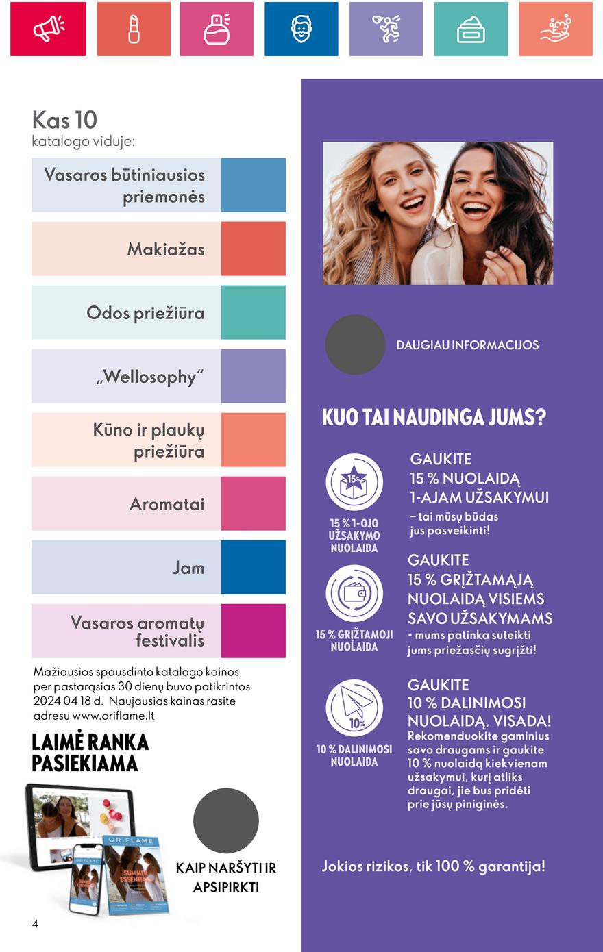 Oriflame katalogas akcijos nuo 
  2024-07-11 iki 
  2024-07-31 | Leidinukas.lt puslapis 4