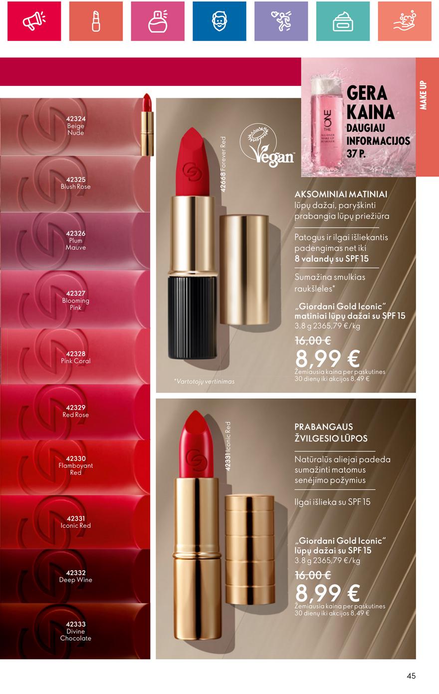 Oriflame katalogas akcijos nuo 
  2024-07-11 iki 
  2024-07-31 | Leidinukas.lt puslapis 45