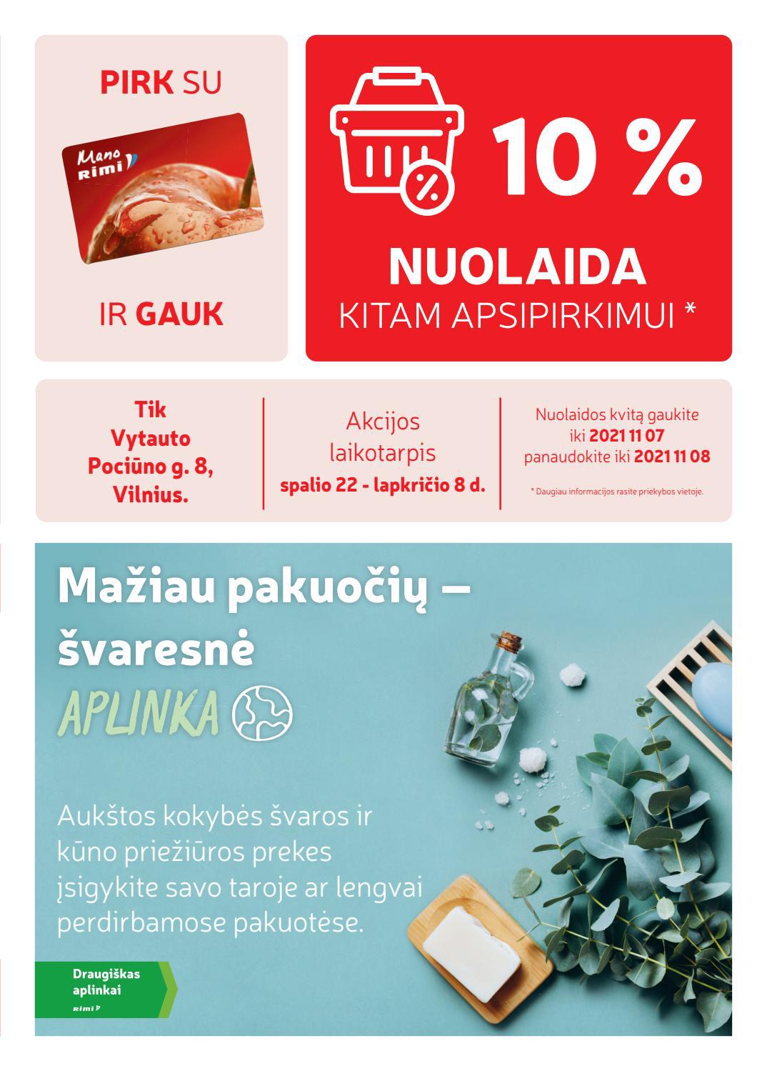 Rimi leidinys akcijos nuo 
  2021-10-22 iki 
  2021-10-25 | Leidinukas.lt puslapis 7