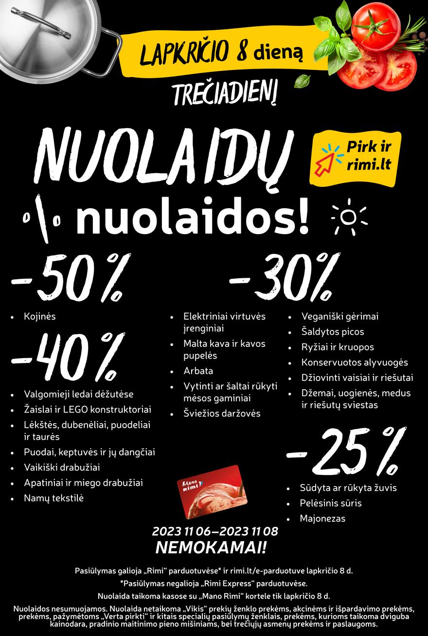 Rimi savaitinis leidinys akcijos nuo 
  2023-11-07 iki 
  2023-11-13 | Leidinukas.lt puslapis 24