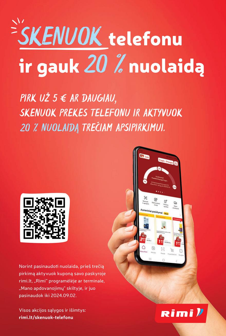 Rimi savaitinis leidinys akcijos nuo 
  2024-07-02 iki 
  2024-07-08 | Leidinukas.lt puslapis 20