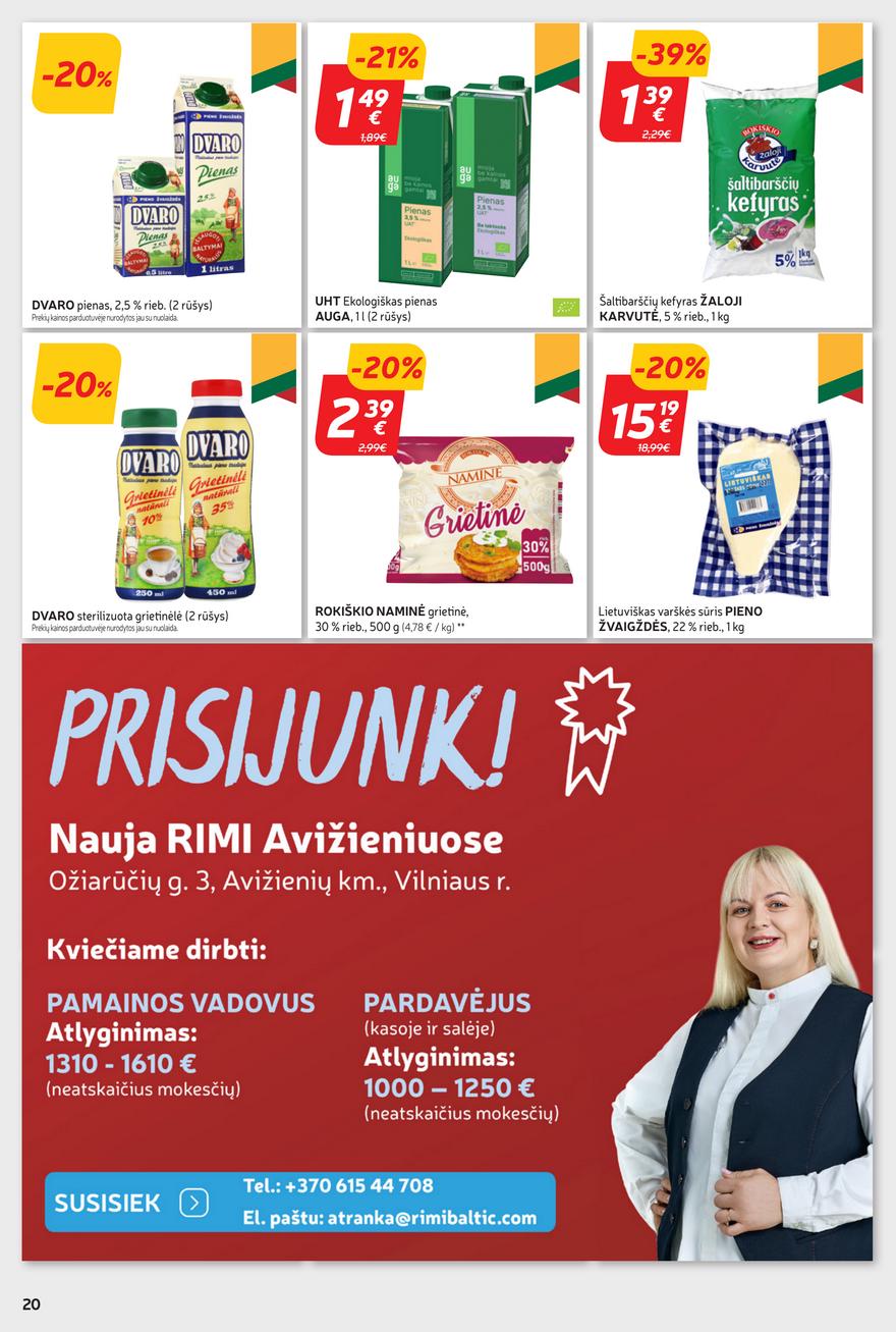 Rimi savaitinis leidinys akcijos nuo 
  2024-07-09 iki 
  2024-07-15 | Leidinukas.lt puslapis 20